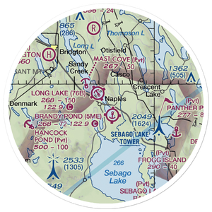 Twin Eagles Airport (71ME) VFR Sectional Sticker (20 mile)