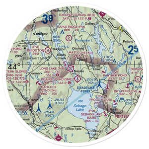 Twin Eagles Airport (71ME) VFR Sectional Sticker (30 mile)