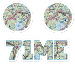 Twin Eagles Airport (71ME) VFR Sectional Sticker Pack