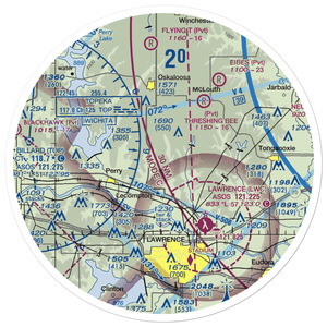 Stonehenge Airport (71KS) VFR Sectional Sticker (30 mile)