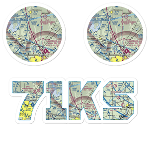 Stonehenge Airport (71KS) VFR Sectional Sticker Pack