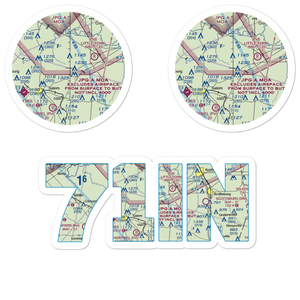 Morgan Airfield (71IN) VFR Sectional Sticker Pack