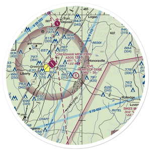 Sells Airport (71AL) VFR Sectional Sticker (30 mile)
