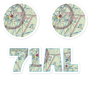 Sells Airport (71AL) VFR Sectional Sticker Pack