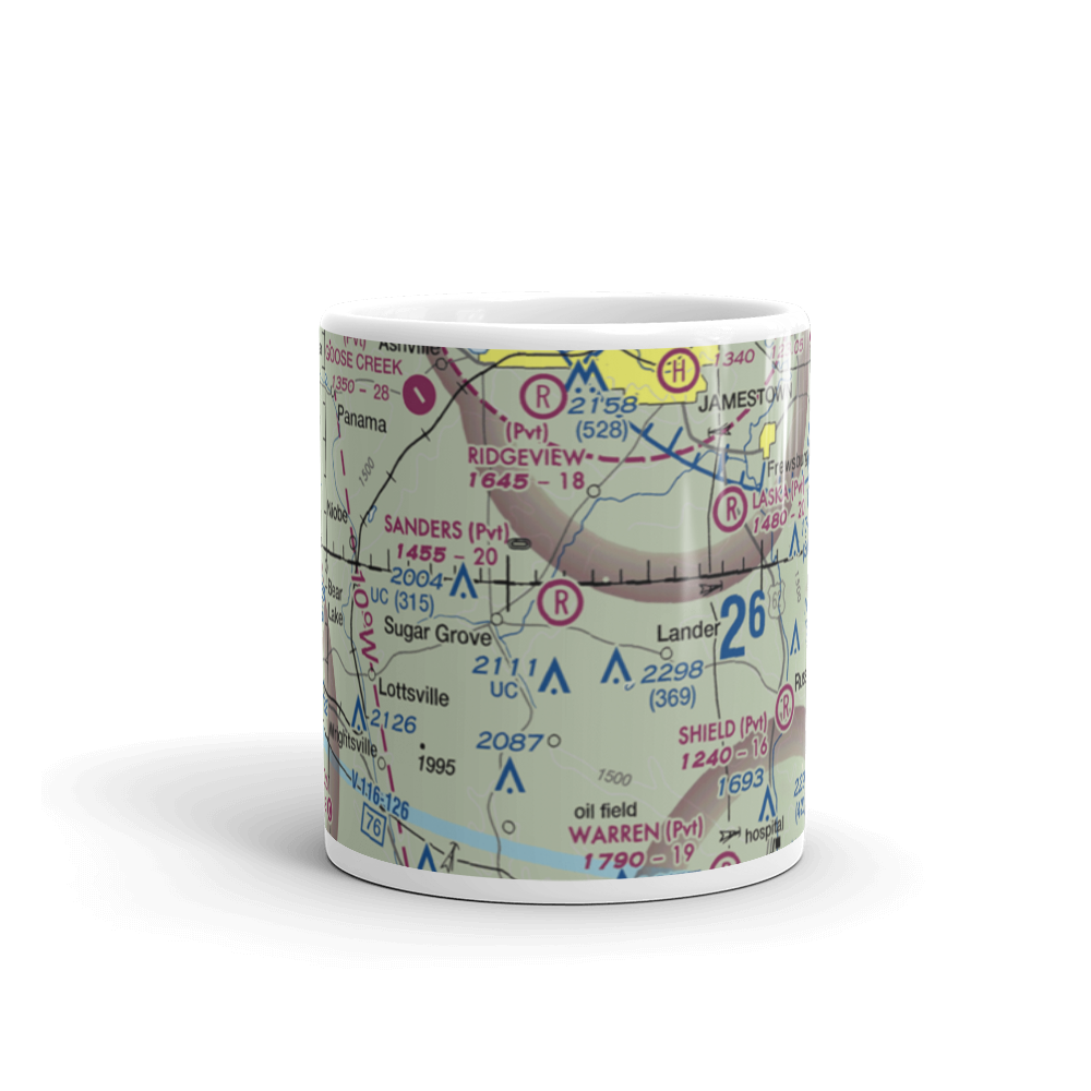Sanders Personal Use Airport (70PN) VFR Sectional  Mug 