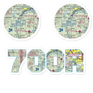 Goodin Creek Airport (70OR) VFR Sectional Sticker Pack