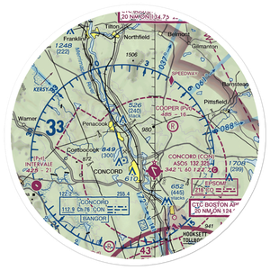 Surette Heliport (70NH) VFR Sectional Sticker (30 mile)