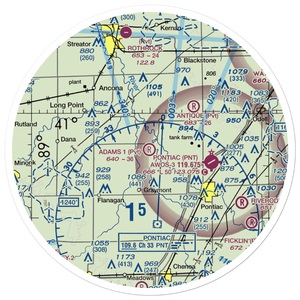 Adams Restricted Landing Area Number 1 (70LL) VFR Sectional Sticker (30 mile)