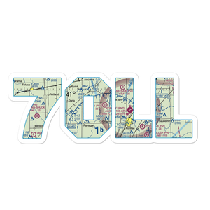 Adams Restricted Landing Area Number 1 (70LL) VFR Sectional Sticker