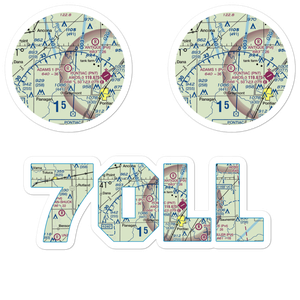 Adams Restricted Landing Area Number 1 (70LL) VFR Sectional Sticker Pack