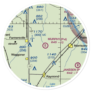 Murphy Farms Airport (70IL) VFR Sectional Sticker (20 mile)