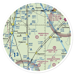 Murphy Farms Airport (70IL) VFR Sectional Sticker (30 mile)