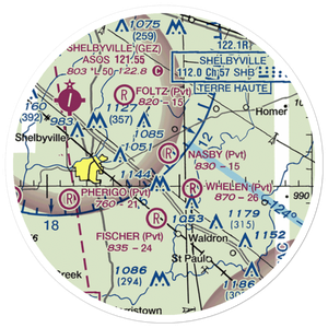 Nasby Airport (70II) VFR Sectional Sticker (20 mile)