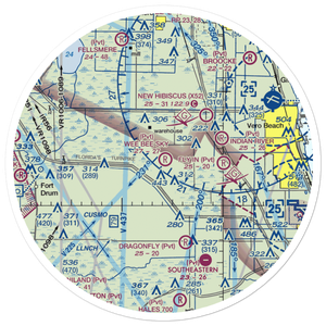 Wee Bee Sky Ranch Airport (70FA) VFR Sectional Sticker (30 mile)