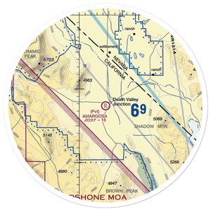 Amargosa Airport (70CL) VFR Sectional Sticker (30 mile)