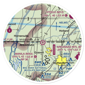 Randal Field (70AR) VFR Sectional Sticker (20 mile)