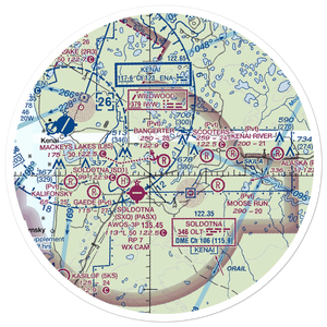 Bangerter Field (70AK) VFR Sectional Sticker (30 mile)