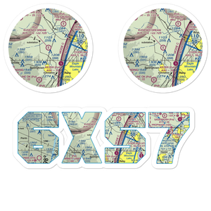 Eugene's Dream Airport (6XS7) VFR Sectional Sticker Pack
