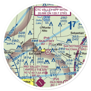 Cannon Aviation Airport (6XS5) VFR Sectional Sticker (20 mile)