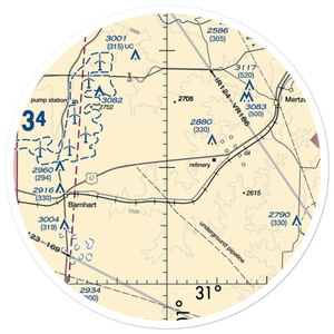 Noelke Ranch Airport (6XS4) VFR Sectional Sticker (30 mile)