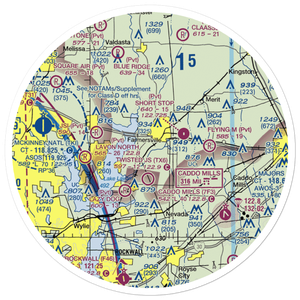 Mullins Landing Airport (6XS3) VFR Sectional Sticker (30 mile)