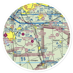 Luscombe Acres Airport (6XS2) VFR Sectional Sticker (30 mile)