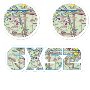 Luscombe Acres Airport (6XS2) VFR Sectional Sticker Pack