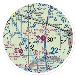 Zadow Airstrip (6XA4) VFR Sectional Sticker (20 mile)