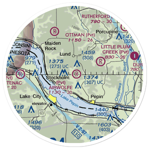 Airwolfe Airport (6WN5) VFR Sectional Sticker (20 mile)