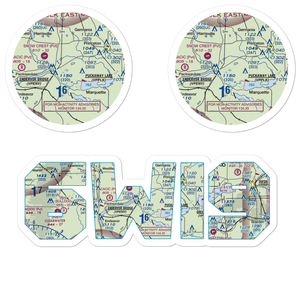 Rex Ranch Airport (6WI9) VFR Sectional Sticker Pack