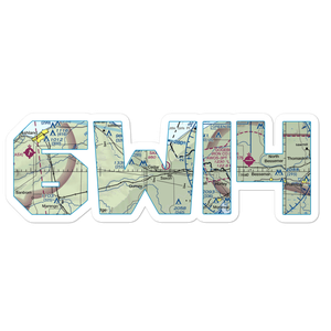 Saxon Airport (6WI4) VFR Sectional Sticker