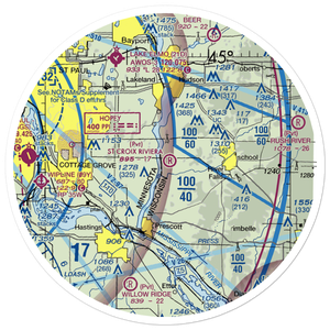 St Croix Riviera Airport (6WI2) VFR Sectional Sticker (30 mile)