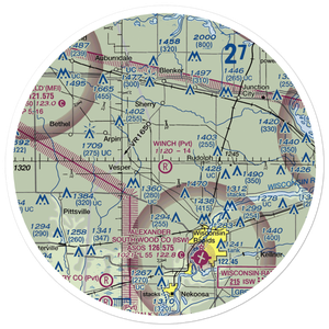 Winch Airfield (6WI1) VFR Sectional Sticker (30 mile)