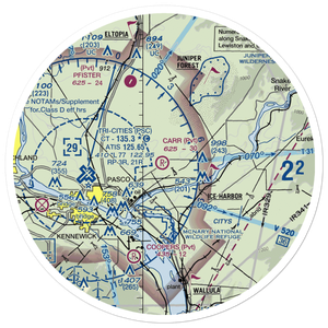 Carr Airport (6WA6) VFR Sectional Sticker (30 mile)