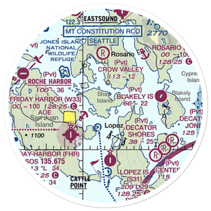 Wilding Farm Airport (6WA5) VFR Sectional Sticker (20 mile)