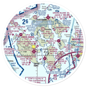 Wilding Farm Airport (6WA5) VFR Sectional Sticker (30 mile)