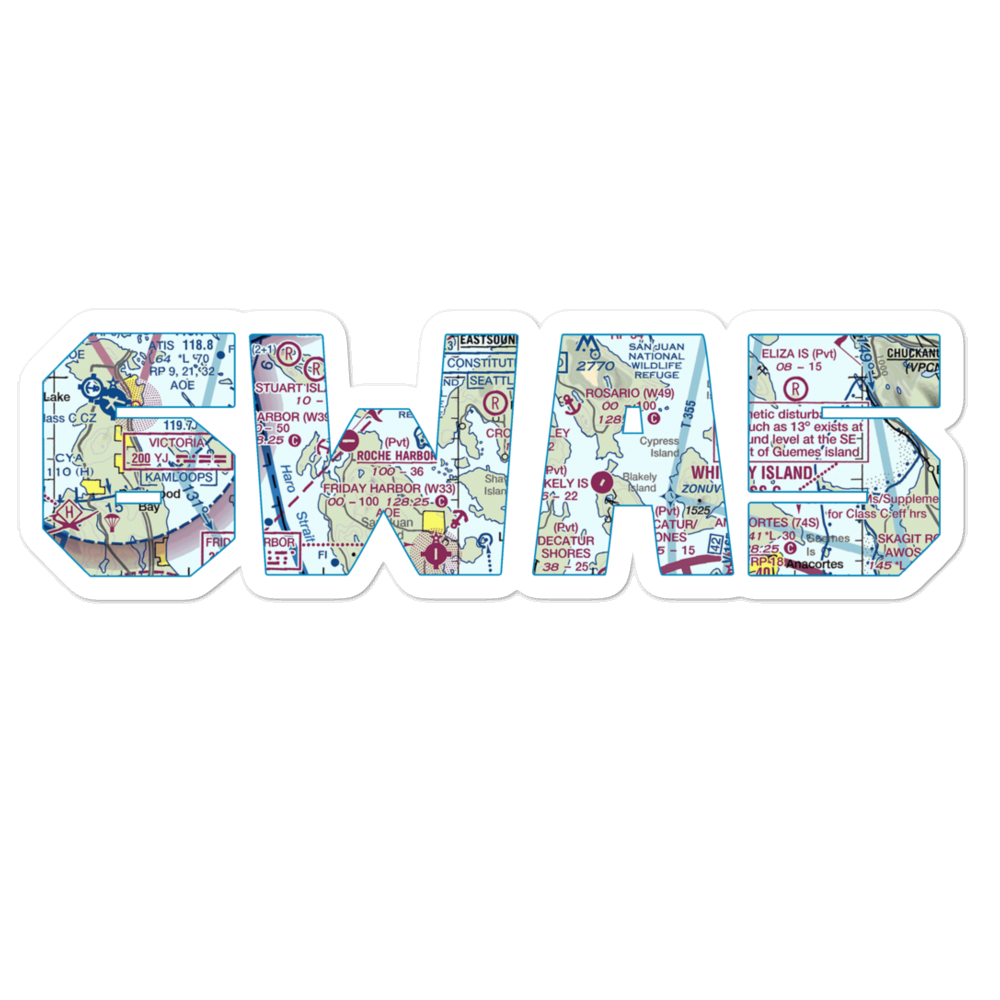 Wilding Farm Airport (6WA5) VFR Sectional Sticker 