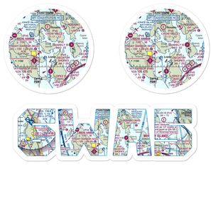 Wilding Farm Airport (6WA5) VFR Sectional Sticker Pack