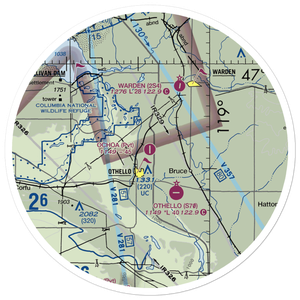 Ochoa Field (6WA4) VFR Sectional Sticker (30 mile)