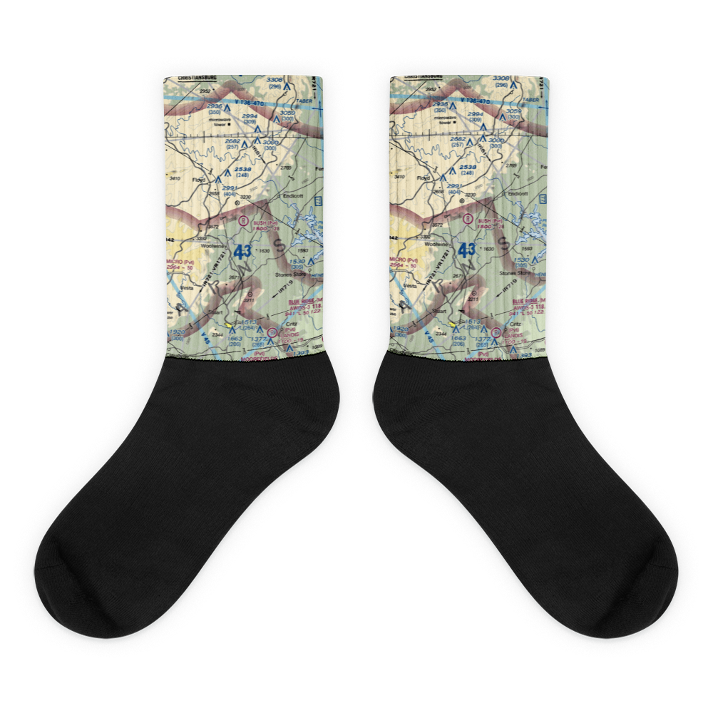 Bush Airport (6VA9) VFR Sectional Socks 