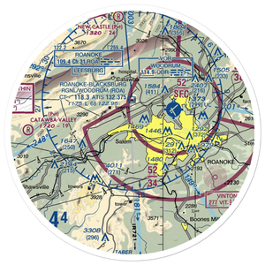 Summit Airport (6VA4) VFR Sectional Sticker (30 mile)