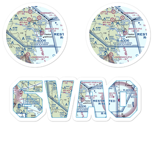 Remo Private Airport (6VA0) VFR Sectional Sticker Pack