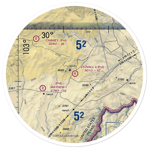 Stovall Ranch Nr 4 Airport (6TX9) VFR Sectional Sticker (30 mile)
