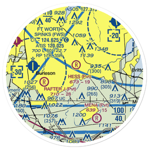 Hess Airport (6TX8) VFR Sectional Sticker (20 mile)