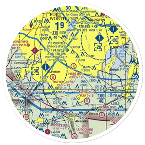 Hess Airport (6TX8) VFR Sectional Sticker (30 mile)