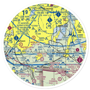 Flying L Airpark (6TX7) VFR Sectional Sticker (30 mile)