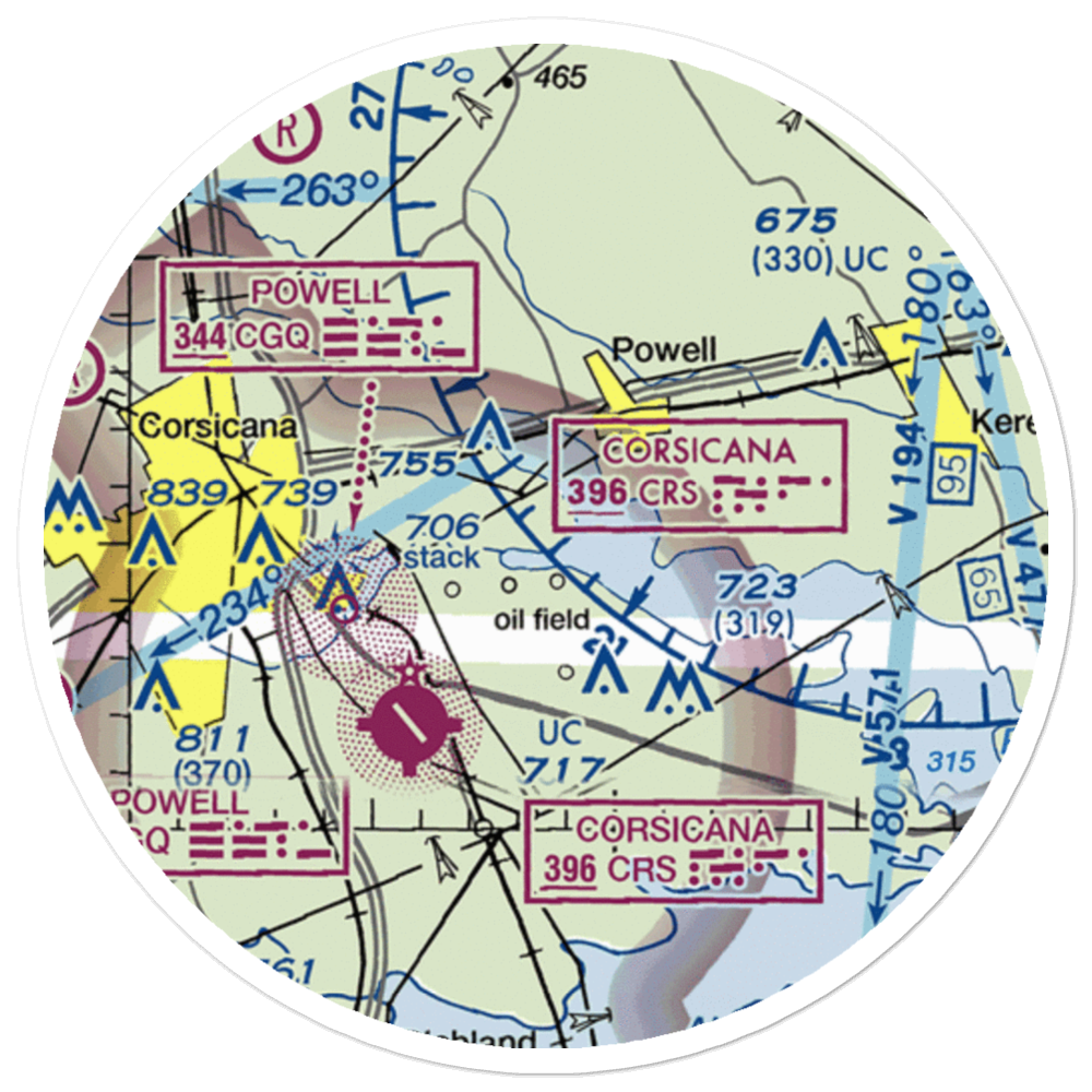 Jtj Ranch Airport (6TX6) VFR Sectional Sticker (20 mile) 