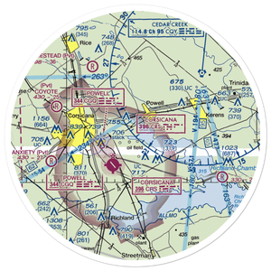 Jtj Ranch Airport (6TX6) VFR Sectional Sticker (30 mile)