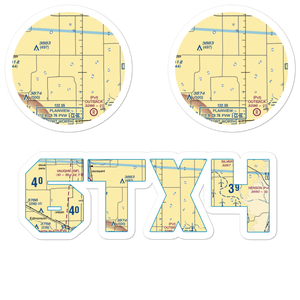 Whitfield Airport (6TX4) VFR Sectional Sticker Pack
