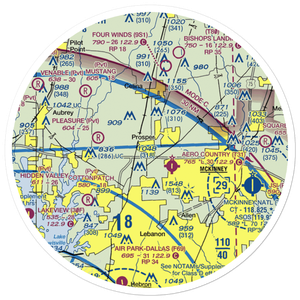 Drewery Airport (6TX3) VFR Sectional Sticker (30 mile)